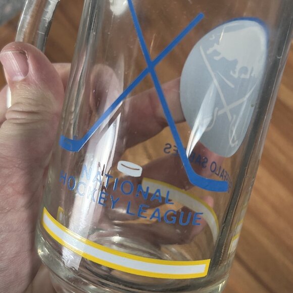1980s Buffalo Sabres Beer Stein Original Logo National Hockey League Glass Mug - Picture 13 of 13